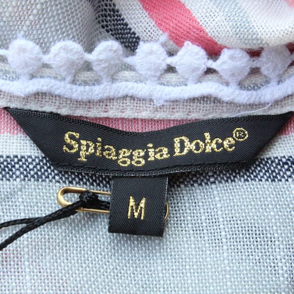 Spiaggia Dolce Striped Ruffled Mini Dress M - Picture 11 of 11